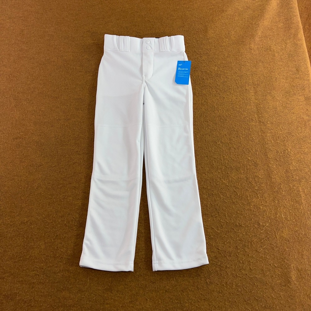 Champro Youth S White MVP Open Bottom BP4UYWS Baseball Pants NWT *Flaw